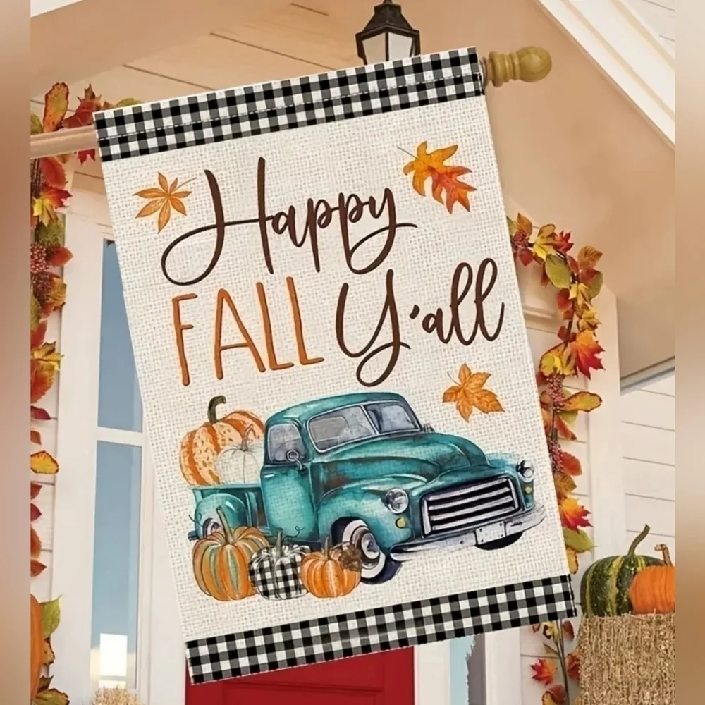 Happy Fall Y'all Garden Flag